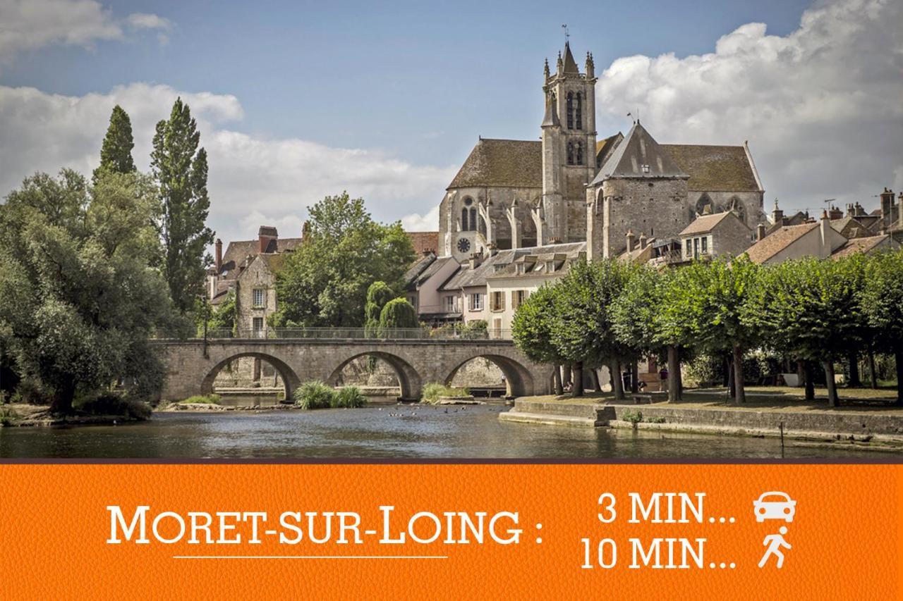 Duplex Standing 7Min➤Fontainebleau-Insead⎮45Min➤Paris Apartment Veneux-les-Sablons Luaran gambar