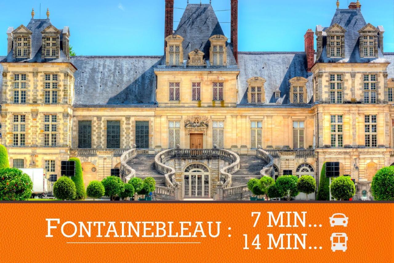 Duplex Standing 7Min➤Fontainebleau-Insead⎮45Min➤Paris Apartment Veneux-les-Sablons Luaran gambar