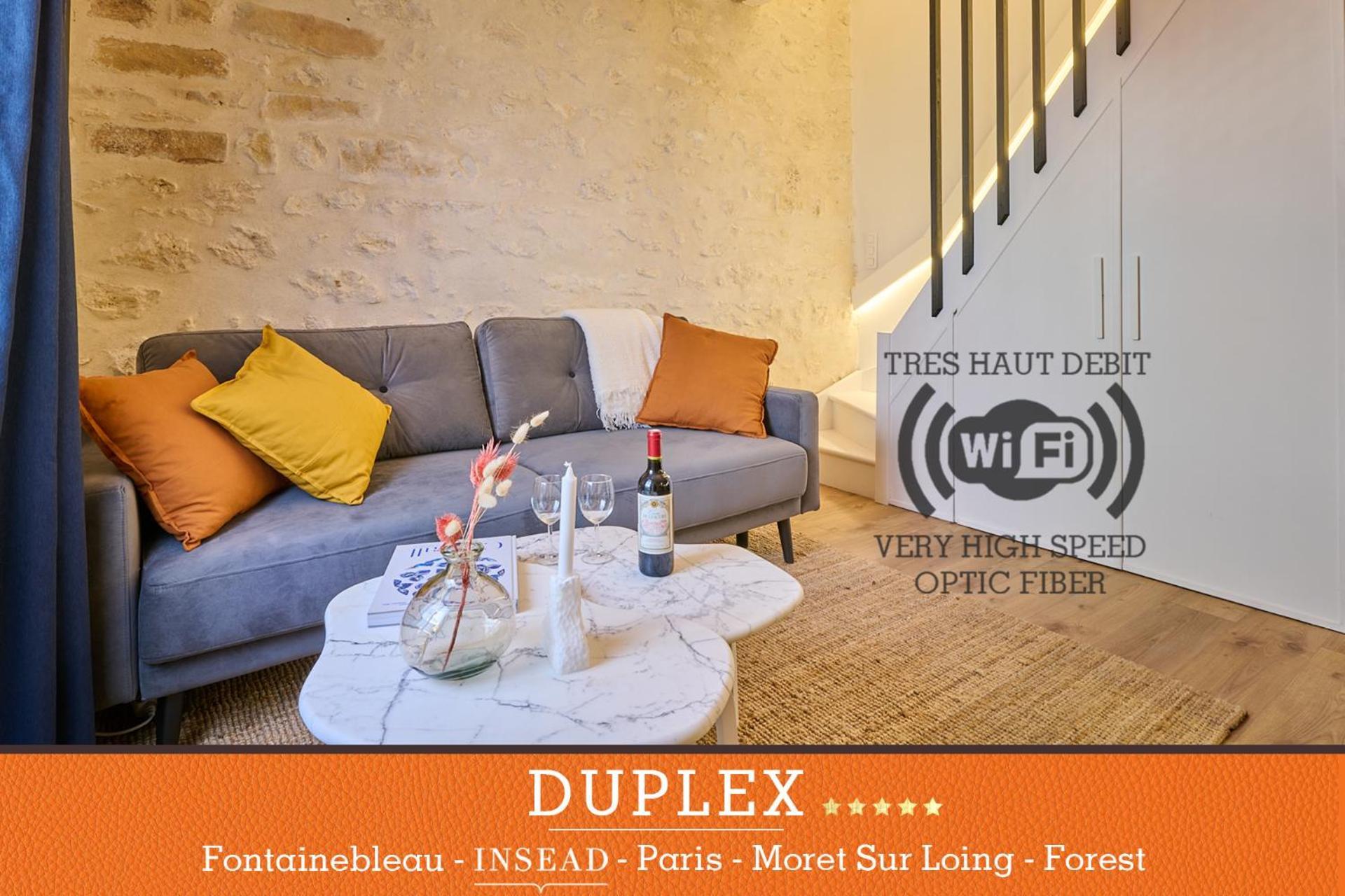 Duplex Standing 7Min➤Fontainebleau-Insead⎮45Min➤Paris Apartment Veneux-les-Sablons Luaran gambar